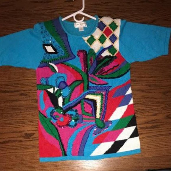 Vintage sequins sweater - Picture 4 of 11